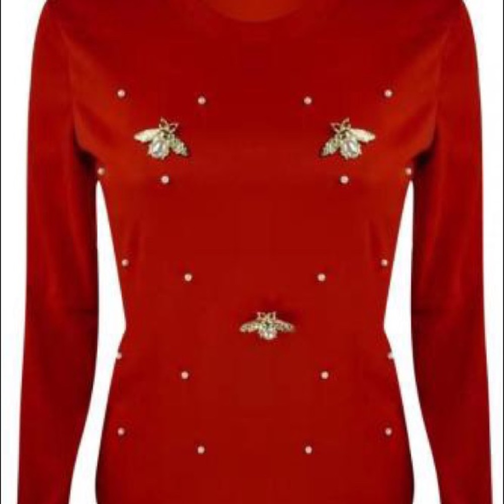 Beaded long sleeve
